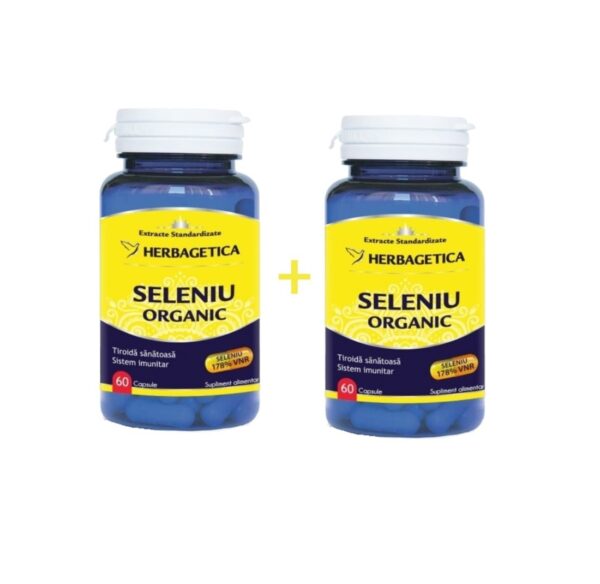 Seleniu Organic 60+60 Capsule, Herbagetica