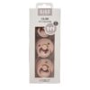 Set 3 Suzete Colour Latex, Tetina Rotunda, Simetrica si Anatomica, Blush, 0-6 luni, Size 1, BIBS