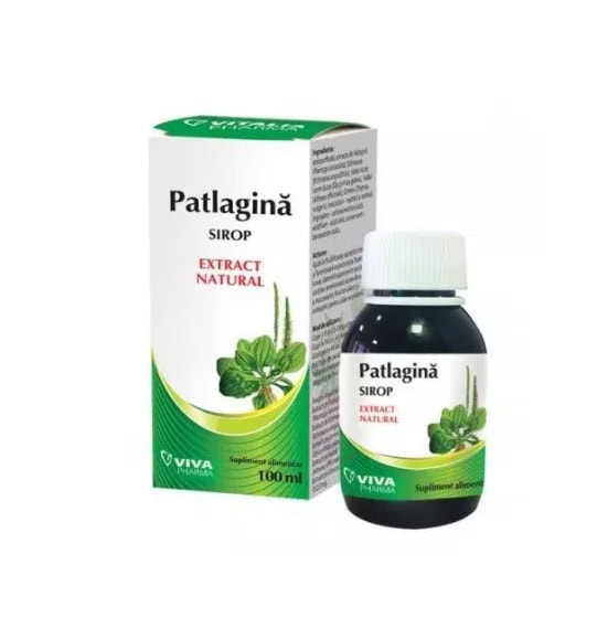 Sirop de patlagina, 100 ml, Vitalia