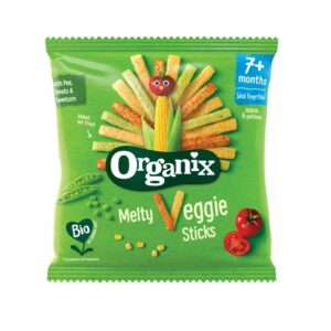 Snack Bio din Porumb cu Legume, 7 Luni+, 15 g, Organix