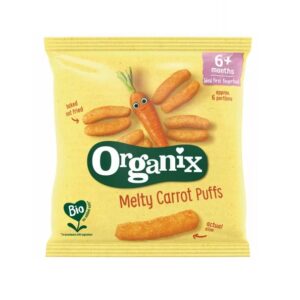 Snack Bio din Porumb Dulce cu Morcovi, 6 Luni+, 20 g, Organix