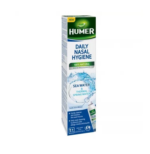 Spray cu apa termala pentru igiena zilnica a nasului, 50 ml, Humer