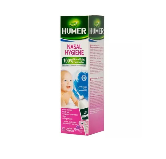Spray nazal cu apa de mare pentru copii, 150 ml, Humer