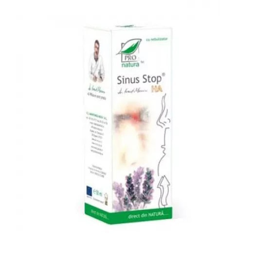 Spray Nazal - Sinus Stop HA, 50 ml, Pro Natura