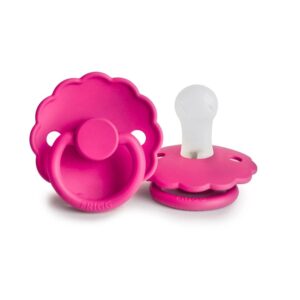 Suzeta Daisy Silicon - Fuchsia, 0-6 luni (size 1), 1 Bucata, Frigg