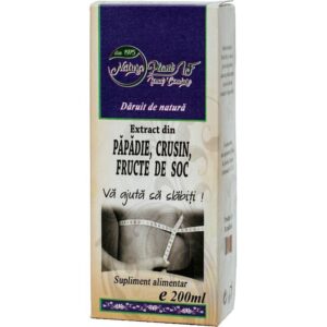 Tinctura de Papadie, Crusin, Fructe de Soc, 200 ml, Natura Plant
