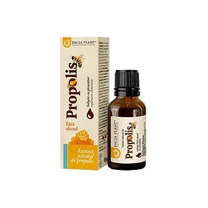 Tinctură de Propolis Dacia Plant Tinctură de Propolis naturală, fără alcool, 20 ml, Dacia Plant.