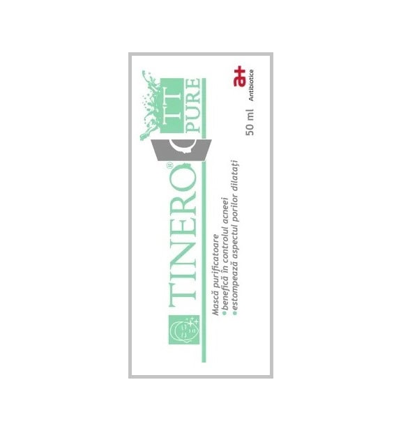 tinero-tt-pure-masca-purificatoare-50-ml-antibiotice-sa-O37759-farmacia-morpheus Tinero TT Pure masca purificatoare, 50 ml, Antibiotice SA