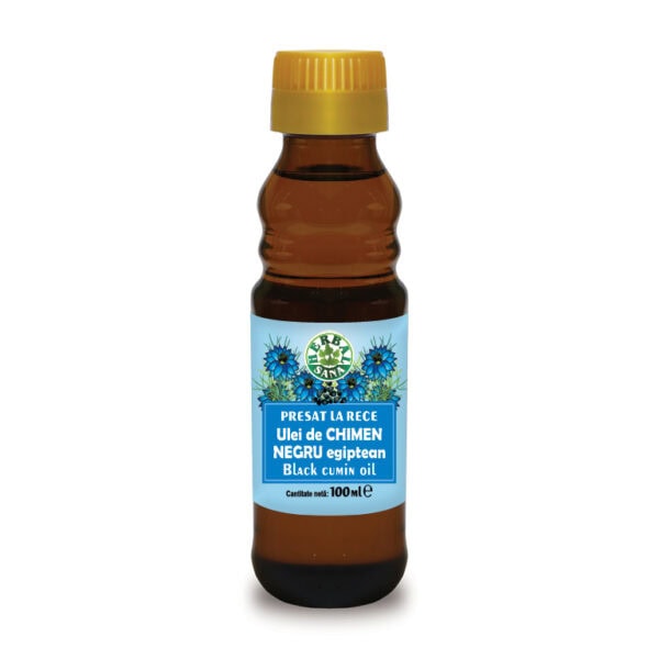 Ulei de Chimen Negru Egiptean Presat la Rece, 100 ml, Herbavit