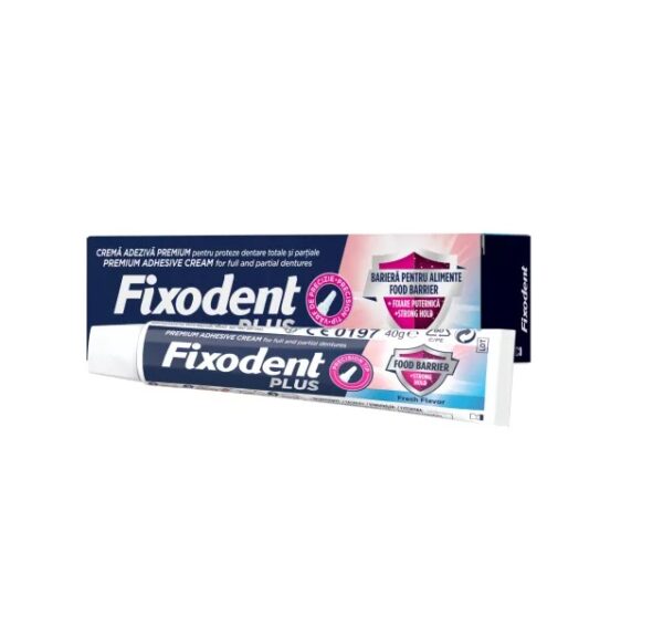Fixodent Plus Food Barrier Fresh Adeziv pentru Proteza Dentara, 40 g, Procter & Gamble