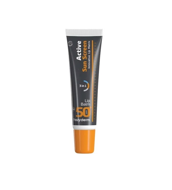 Balsam de Buze cu Protectie Solara SPF 50+ Sun Screen Active, 15 ml, Frezyderm