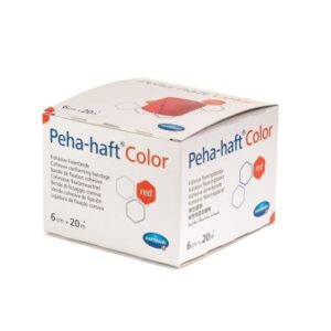 Bandaj Elastic Autoadeziv Peha-Haft Color, Roșu, 6cm x 20m, Hartmann