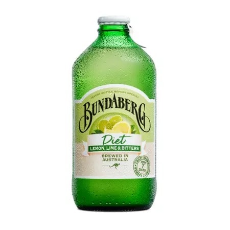 Băutură Carbogazoasă cu Suc de Lămâie, Lime și Bitters, 375 ml, Bundaberg