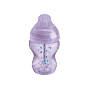Biberon Advanced Anti-Colic 260 ml, cu Sistem de Ventilatie, Mov, Tommee Tippee