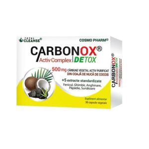 Bio Carbonox Activ Complex Detox, 500 mg, 30 Capsule Vegetale, Cosmo Pharm