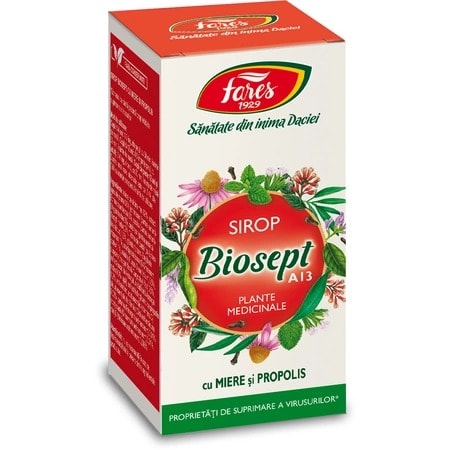 biosept-sirop-cu-miere-si-propolis-a13-100-ml-fares-o25695-farmacia-morpheus Biosept Sirop cu Miere și Propolis, A13, 100 ml, Fares