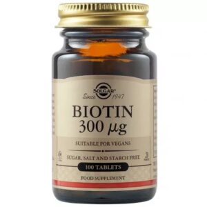 Biotina 300 mcg, 100 Tablete, Solgar
