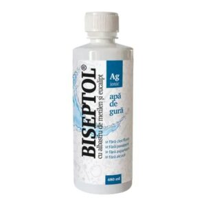 BiSeptol Apă de Gură cu Albastru de Metilen și Eucalipt, 480ml, Dacia Plant
