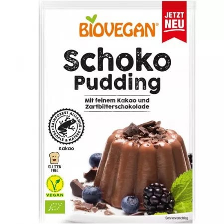 Budincă Bio de Ciocolată, 55g, Biovegan