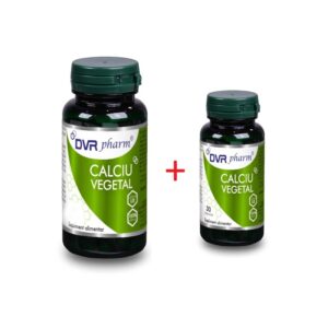 Calciu Vegetal, Pachet 60+30 Capsule, DVR Pharm