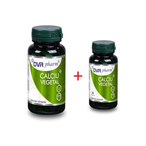 Calciu Vegetal, Pachet 60+30 Capsule, DVR Pharm