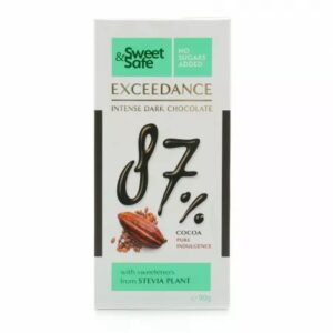 Ciocolată Neagră Intens Amăruie 87%, 90 g, Sweet & Safe