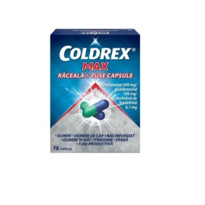 Coldrex Max Raceala si Tuse, 16 Capsule, Perrigo