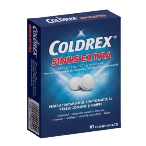 Coldrex Sinus Extra, 500 mg/3 mg/50 mg, 10 Comprimate, Perrigo