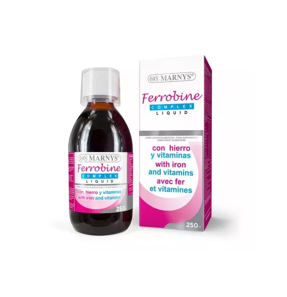 Complex Lichid cu Fier si 12 Vitamine Ferrobine, 250 ml, Marnys