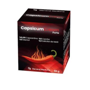 Crema Capsicum Forte cu Ardei Iute, 40g, Turda Pharm