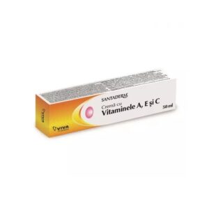 Crema cu Vitaminele A, E și C Santaderm, 50 ml, Viva Pharma