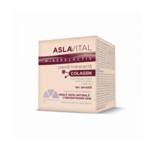 Crema Hidratanta cu Colagen SPF 10 Mineralactiv, 50 ml, AslaVital