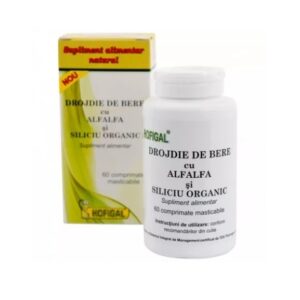 Drojdie de Bere cu Alfalfa și Siliciu Organic, 60 de Tablete, Hofigal
