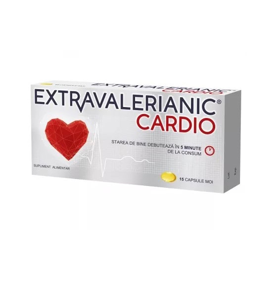 Extravalerianic Cardio, 15 Capsule, Biofarm