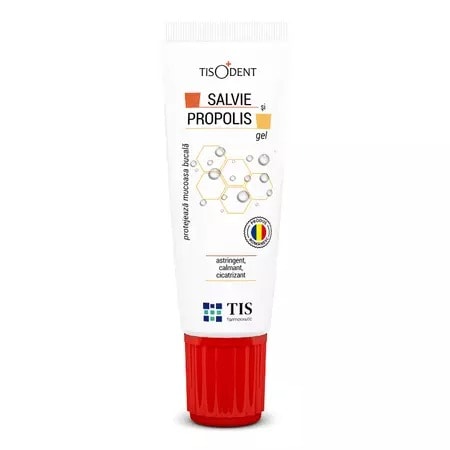 Gel cu Salvie și Propolis Tisodent, 20 ml, Tis Farmaceutic