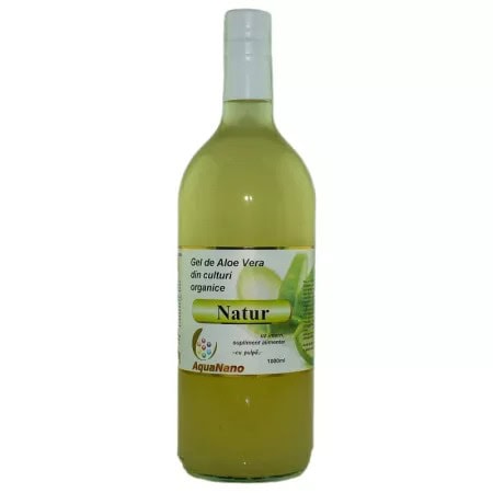 Gel de Aloe Vera Natural, 1 L, Aquanano