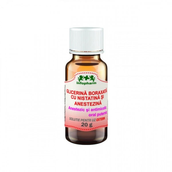 Glicerina Boraxată cu Nistatină și Anestezină 20 g, Infopharm