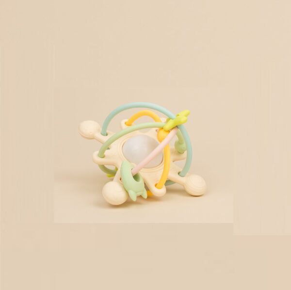 Jucarie Interactiva de Dentitie pentru Bebelusi, Planets - Sunshine, Little Prints