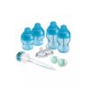 Kit Biberoane Nou-Nascut Advanced cu Sistem de Ventilatie Anti colici, Albastru, 0 Luni+, Tommee
