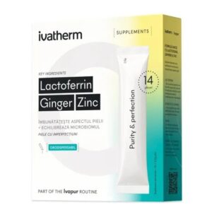 Lactoferrin Ginger Zinc, 14 Plicuri Orodispersabile, Ivatherm