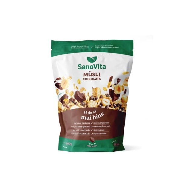 musli-cu-ciocolata-400-g-sanovita-O37395-farmacia-morpheus Musli cu Ciocolata, 400 g, Sanovita