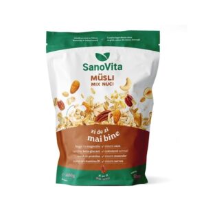 Musli cu Mix de Nuci, 400 g, Sanovita