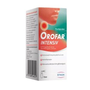 Orofar Intensiv, 8,75 mg/ Doză Spray Bucofaringian, Soluție, 15 ml, Stada
