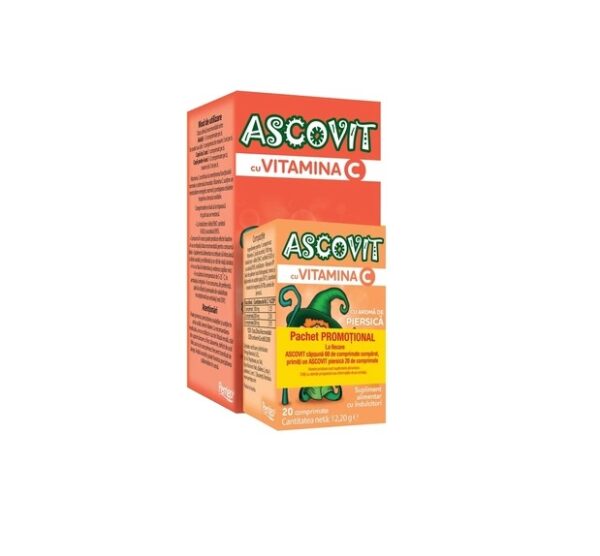 pachet-ascovit-cu-vitamina-c-cu-aroma-de-capsuni-60-coprimate-ascovit-cu-vitamina-c-cu-aroma-de-piersica-100-mg-x-20-comprimate-perrigo-O37534-farmacia-morpheus Pachet Ascovit cu Vitamina C cu Aroma de Capsuni 60 Coprimate + Ascovit cu Vitamina C cu aroma de Piersica 100 mg x 20 Comprimate, Perrigo