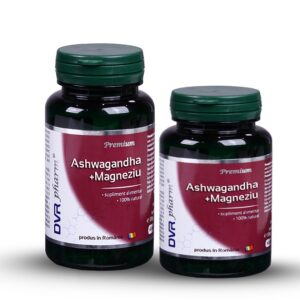 Pachet Ashwagandha + Magneziu 60 + 30 Capsule, DVR Pharm