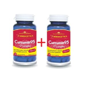 Pachet Curcumin95 C3 Complex, 30+30 Capsule, Herbagetica