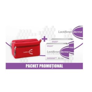 Pachet Lactiferon Derma, 2 x 30 Comprimate + Borseta, Meditrina Pharmaceuticals