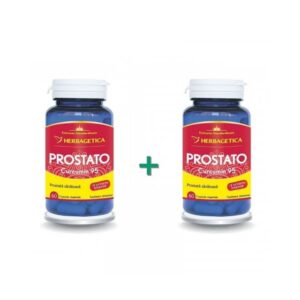 Pachet Prostato Curcumin 95, 60 + 60 capsule, Herbagetica