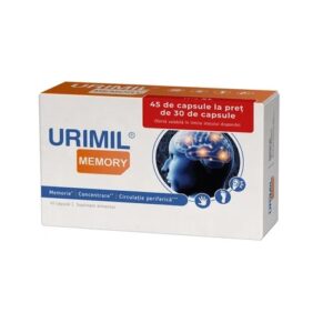 Pachet Urimil Memory, 30 + 15 Capsule Gratuit, NaturPharma