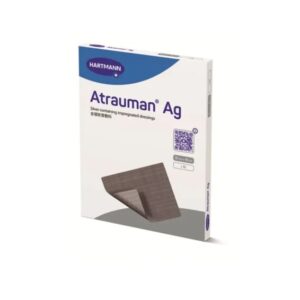 Pansament Pansament Cu Unguent Neutru Si Argint Atrauman Ag, 10 x 10 cm, 10 Bucati, Hartmann